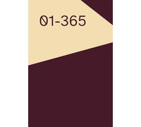 365-Day Daily Planner 6”x9” - Hardcover in Trendy Colors, Motivational Quote on First Page, Elegant Design, Gift Idea for Women & Men, Journaling, School or Office Use, color cover OXBLOOD