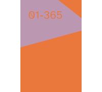 365-Day Daily Planner 6”x9” - Hardcover in Trendy Colors, Motivational Quote on First Page, Elegant Design, Gift Idea for Women & Men, Journaling, School or Office Use, cover color MANDARIN