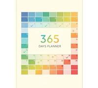 365 Days Planner | Undated Yearly & Weekly Planner for Goals, Habits & Productivity - 8.5" x 11" 52-Page Organizer