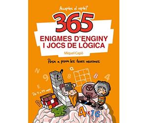 365 enigmes d'enginy i jocs de lògica: Enigmes i endevinalles per a nens i nenes (No ficción ilustrados)