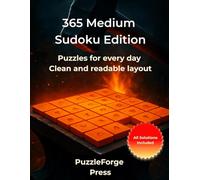 365 Medium Sudoku Edition: 365 Puzzles - 2 per Page - Large Print 8.5x11 - Solutions Included - Fun Brain Training & Relaxation - Perfect Gift for Adults and Puzzle Lovers (sudoku for advanced)