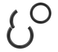 365 Sleepers (6G 14mm) Acero quirúrgico 316L Unisex Septum Tragus Helix Segmento con bisagras Nariz Labio Anillo Pendientes de aro Joyería para piercing corporal