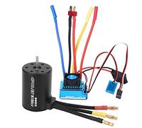 3650 3100KV Juego ESC de motor sin escobillas, accesorio para automóvil RC 1/10, ESC de alto rendimiento 45A/60A/80A/120A con 50000 RPM para carreras de modelos RC, pieza de (45A)
