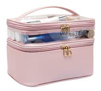 365park Cosmetic Bag, Travel Makeup Accessories Organizer Bag Cosmetic Case Mother's Day Gift, 1-Rosa