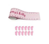 367A ¿Qué tan grande es la barriga de mamá? Incluye el símbolo de la barriga de mamá y 12 pegatinas