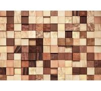 368x254cm Gigante Foto Papel Madera Bloques Comedor Cuarto de Estar Pared Mural