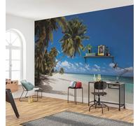 368x254cm Gigante Papel Pintado Mural Palmas Playa Teen Decoración Interior Arte