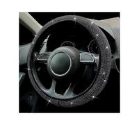 (36cm,White)Jewelry Rhinestone Crystal Car Steering Wheel Cover Pu Leather Steering Wheel Cover Auto Accessories Box Car Styling