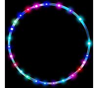 36in LED Hoop Dance Ejercicio Light Up Hoop para Adultos, Equipo de Fitness Pérdida de Peso Auto Color Changing Strobe Glow Light, 90cm Hooper Gift (Se Necesitan 2 Pilas AA. No Incluidas)
