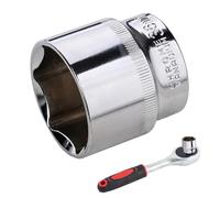 36mm Deep Socket, Hub Nut Removal Tool for Automotive with High Strength | Professional Grade Steel Material with Resistant Finish, Compatible with Wrench System for Industrial Repair