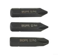 36mm Hex Shank Cross Destornillador Bits 3pcs PH1 PH2 PH3 para fuerte resistencia a los golpes