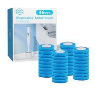 36PCS Cabezas de Cepillo Desechables para Leebein HK-047 Cepillo Eléctrico para Inodoro - 36 Cabezas de Repuesto para una Limpieza Eficiente - Máquina No Incluida