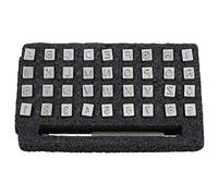 36pcs Leathercraft Metal Letter and Number Stamps Punch Set Tool, Leather Stamping Tool Set, Leather Craft Stamping Tools Leather Art Craft Tool, Leather Embossing Stamp