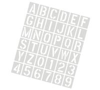 36Pcs Letter and Number PET Stencils Reusable Drawing Templates for Painting Craft Project Wall Art and Home Decoration Poster Making Stencils Set