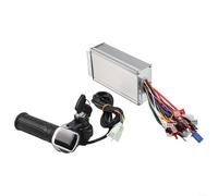 36V/48V/64V/72V 500W sin escobillas, kit de controlador de motor, con pantalla LCD, manillar del acelerador, aleación de aluminio, funda para conversión de bicicleta eléctrica (48V64V72V)