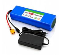 36V Batería De Iones De Litio para Patinete Eléctrico 10AH 10S3P Waterproof Lithium-Ion Batteria con Caricabatterie para Motores de 50 a 800 W 36V 10Ah,Bullet+SM