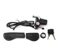 36V Electric Vehicle Throttle with LCD Display & Key Lock | Twist Grip for E - Scooter/Motorcycle | Sturdy ABS + Iron , 22-22.8 mm Handlebar Fit