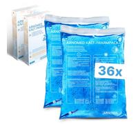 36x Compresas frías de gel reutilizables ARNOMED® 12x20cm, compresas frías y calientes reutilizables y aptas para microondas, almohadillas frías de gel, compresas frías, almohadillas frías