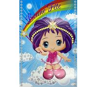37-037 Tarjeta de felicitación BUENA FIESTA para Niña Hada Varita mágica arco iris con sobre formato 12x17,5cm Celebrando un evento Celebrando un nombre Santa Patrona Catalina 25 de noviembre