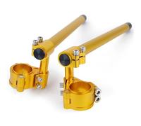 37 45 51 52 58mm Elevador De Carreras Motocicleta Clip De Clip Superior Elevado Manillar Ajustable Abrazadera Horquilla Barra Clip Elevadora Manillar(Gold,51)
