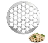 37 agujeros Pelmeni Form,Manti Form,Pelmeni Maker,Dumpling Maker, Moldes Rellenos Pastelería Cortador Ravioli Pelmeni Tortellini, Pelmeniza Metal Forma Fideos Prensa de Masa para Cocinar, Molde de