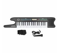 37 Clave Micrófono Electrónico Multifunción Multifunción Educativa Aprendizaje Musical portátil 37 Teclado de Piano de tecla para niños Material ABS 61 x 12.5 x 3.5 cm Incluye