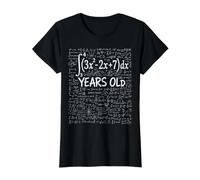 37 Cumpleaños Cálculo Integral Nerd Divertido Camiseta gráfica económica, Mujer, Negro, L