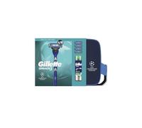 ¡37% DTO! Neceser Champions League Mach3 Maquinilla + 4 Recambios + Gel 200 ml