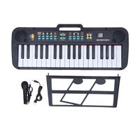 37 Key Keyboard Piano Instrumento musical electrónico con pantalla LED 200 Tonos de sonido USB Partido de lámina de cable para niños Material ABS de niños principales 58.2 x 21.3