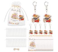 37 llaveros con texto en inglés "A New Chapter Begins Bridal Shower Party Favors" - Her Next Chapter Bridal Shower Decor Keychains incluyen llavero de libro, bolsa de regalo y tarjeta de