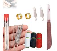37 PCS Sewing Tool Set, Needles Thread Hand Repair Tools, Sewing Accessories and Supplies, Diy Hand Made Craft Set, Sewing Working Kit for Beginners (1 set)