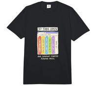 37 pestañas Abiertas TDAH Cerebro Adulto Garabato Arte Comfort Colors Adult Heavyweight T-Shirt