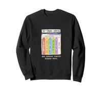 37 pestañas Abiertas TDAH Cerebro Adulto Garabato Arte Sudadera