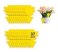 37 Piezas Trampas para Moscas, Placas insecticida plantas, amarillas contra mosquitos de luto, control de plagas, sin insecticidas, pegatinas amarillas, trampa para moscas de la fruta altamente eficaz