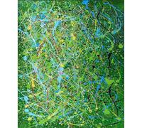 37 pinturas decorativas abstractas de Jackson Pollock sobre lienzo, arte de pared acrílico, pintura impresionista para decoración contemporánea de habitaciones, obras de arte infantiles hechas a mano,