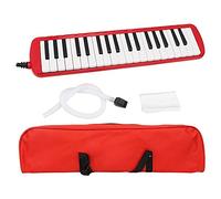 37 Teclas de Piano Melodica Pianica Tube Tubo Largo y Flexible de Melodica con Bolsa de Transporte(Rojo) Instrumento de Viento
