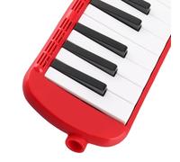 37 Teclas de Piano Melodica Tubo Largo Tubo de plástico Melodica con Bolsa de Almacenamiento para Principiantes(Rojo) Instrumento de Viento