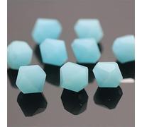 370 cuentas de cristal bicónico de 8 mm para suministros de abalorios de joyería, manualidades, proyectos de cuentas, pulseras, collares, aretes y otras joyas (azul sólido)