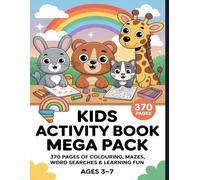 370 Page Kids Activity Mega Pack: (Ages 3-7) - Coloring, Mazes, Tracing, Word Search & Learning Fun|8.5 x 11 inches