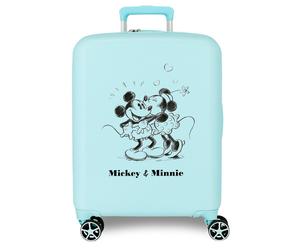 3739327 TROLLEY ABS 55CM.4R. MICKEY & MINNIE KISSES TURQUE
