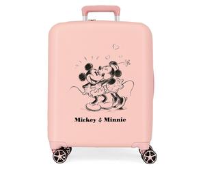 3739328 TROLLEY ABS 55CM.4R. MICKEY & MINNIE KISSES NUDE