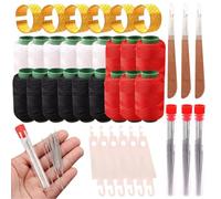 37PCS Sewing Tool Set, Needles Thread Hand Repair Tools, Embroidery Tool Kit Include 25 Steel Needles, Portable Complete Working for Beginners, Hand Made Craft Repair Professional DIY Lovers(3 Set)