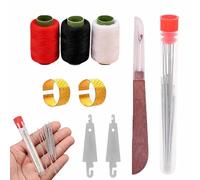 37Pcs Sewing Tool Set,Needles Thread Hand Repair Tools,Embroidery Tool Kit,Sewing Awl Seam Ripper Craft Tools and Supplies,Multi-Purpose Needle and Thread Kit,Portable DIY Hand Made Craft Set