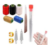 37PCS Sewing Tool Set, Needles Thread Hand Repair Tools for Adults, Multi-Purpose Needle and Thread Kit, for Easy Handling and Portability (1 Set)