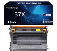 37X Cartucho de Tóner de Repuesto 37X CF237X para HP LaserJet Enterprise M607dn 607n 608n 608x 608dn 609dn Flow MFP M631h 632z 633z M632h 631dn 631z 633fh Impresoras,Black-1 Pack