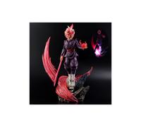 (38 cm con luz) Figura de anime Dragon Ball Rose Goku Super Saiyan Zamasu Figura Estatua de PVC con