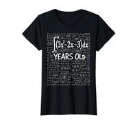 38 Cumpleaños Cálculo Integral Nerd Divertido Camiseta gráfica económica, Mujer, Negro, XS