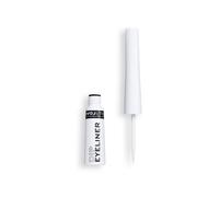 Makeup revolution delineador de ojos, color blanco, gel, mate, resiste