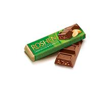 38 G BARRITA CHOCOLATE CON RELLENO DE AVELLANAS ROSHEN - CAJA DE 30 UNIDADES