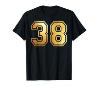 38 Número Treinta y Ocho Equipos Deportivos gráfico Varsity Matching Camiseta